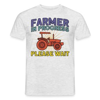 Landwirt Bauernhof Viehzüchter Geschenk - Männer T-Shirt - Grau meliert - Vorne - AI Model Male 178 dark (178cm)