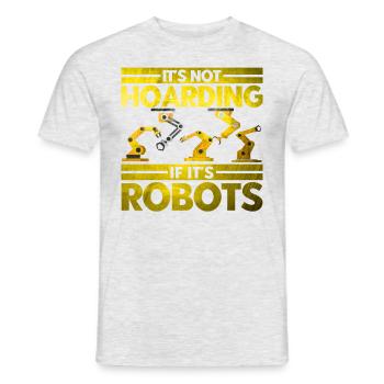Robotics Robotics Engineer Robot Gift - Men's T-Shirt - heather grey - Front - AI Model Male 178 dark (178cm)
