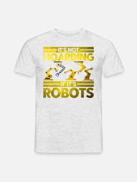Robotics Robotics Engineer Robot Gift - Men's T-Shirt - heather grey