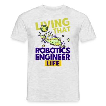 Engineer Teacher Robotics Robot Gift - Men's T-Shirt - heather grey - Front - AI Model Male 178 dark (178cm)
