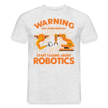 Technology Robotics Engineer Engineer Teacher - Men's T-Shirt - heather grey - Front - AI Model Male 178 dark (178cm)