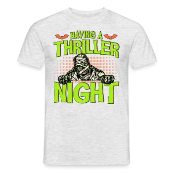 Horror Halloween Thriller Night Mummy Creepy - Men's T-Shirt - heather grey - Front - AI Model Male 178 dark (178cm)