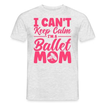 Ballet Dance Ballerina Ballet Girl Gift - Men's T-Shirt - heather grey - Front - AI Model Male 178 dark (178cm)