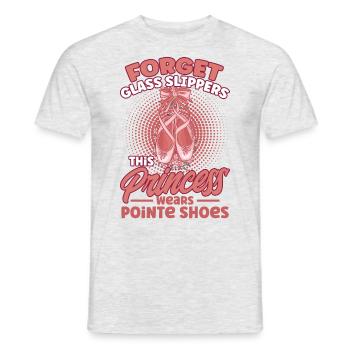 Ballerina Ballet Girl Ballet Dancer - Men's T-Shirt - heather grey - Front - AI Model Male 178 dark (178cm)