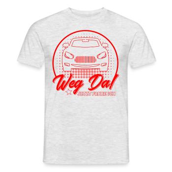 Führerscheinprüfung Fahrschüler Fahrprüfung - Männer T-Shirt - Grau meliert - Vorne - AI Model Male 178 dark (178cm)