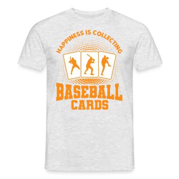 Sports Cards Collection Baseball Card Gift - Men's T-Shirt - heather grey - Front - AI Model Male 178 dark (178cm)