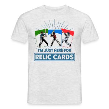 Baseball Card Collector Sports Card Collection - Men's T-Shirt - heather grey - Front - AI Model Male 178 dark (178cm)