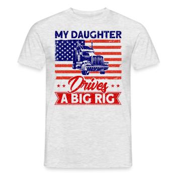 Chauffeur de camion Semi-remorque Cadeau de chauffeur de camion - T-shirt homme - gris chiné - Devant - AI Model Male 178 dark (178cm)