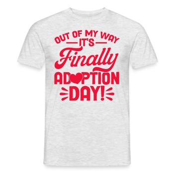 Adoption Adoption of children Foster parents - Men's T-Shirt - heather grey - Front - AI Model Male 178 dark (178cm)