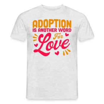 Adoptive parents Adoption of children Foster parents - Men's T-Shirt - heather grey - Front - AI Model Male 178 dark (178cm)