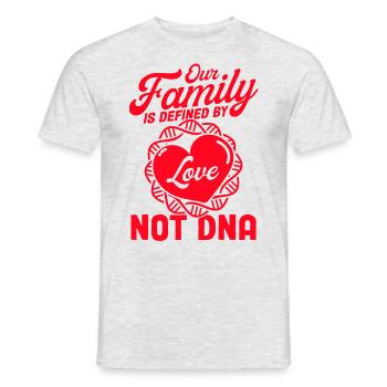 Adoption Foster Parents Adoptive Parents Gift - Men's T-Shirt - heather grey - Front - AI Model Male 178 dark (178cm)