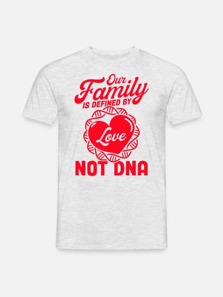 Adoption Pflegeeltern Adoptiveltern Geschenk - Männer T-Shirt - Grau meliert
