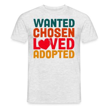 Adoption of children Adoption Foster parents - Men's T-Shirt - heather grey - Front - AI Model Male 178 dark (178cm)