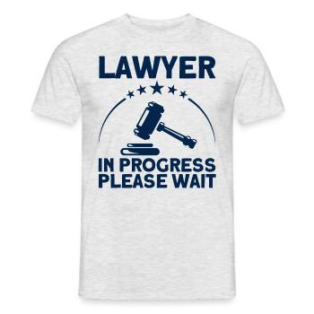 Law Student Lawyer Faculty of Law Ges - Men's T-Shirt - heather grey - Front - AI Model Male 178 dark (178cm)