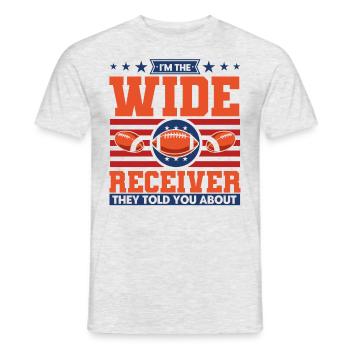 Jeu de football Joueur de football américain - T-shirt homme - gris chiné - Devant - AI Model Male 178 dark (178cm)