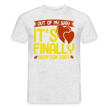 Adoption Adoption of children foster parents - Men's T-Shirt - heather grey - Front - AI Model Male 178 dark (178cm)