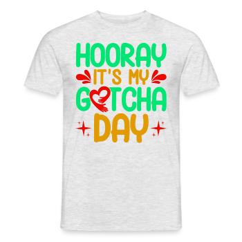 Foster parents Adoptive parents Adoption of children - Men's T-Shirt - heather grey - Front - AI Model Male 178 dark (178cm)