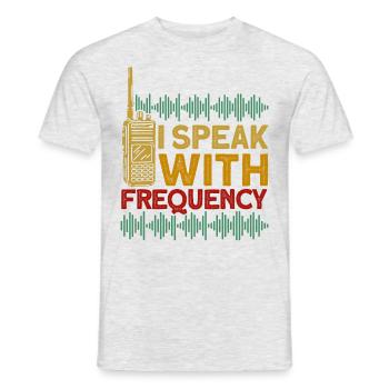 Diffusion en code Morse radioamateur radio amateur Gehe - T-shirt homme - gris chiné - Devant - AI Model Male 178 dark (178cm)