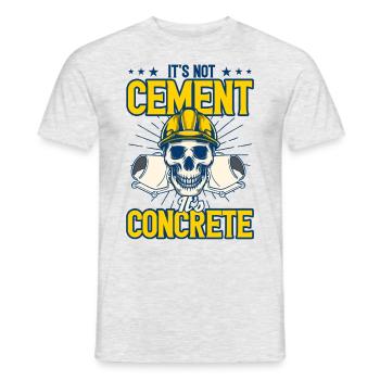 Travailleurs de la construction Constructeurs de béton Cadeau de bétonnière - T-shirt homme - gris chiné - Devant - AI Model Male 178 dark (178cm)