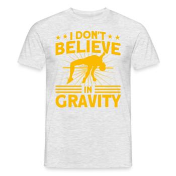 Stabhochsprung Leichtathletik Springen Geschenk - Männer T-Shirt - Grau meliert - Vorne - AI Model Male 178 dark (178cm)