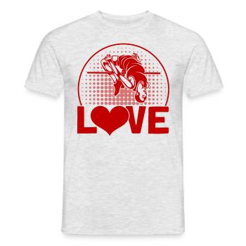 Saut à la perche Saut à la perche Cadeau - T-shirt homme - gris chiné - Devant - AI Model Male 178 dark (178cm)