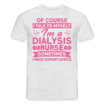 Dialyse Behandlung Dialyse Schwester Dialyse Gesch - Männer T-Shirt - Grau meliert - Vorne - AI Model Male 178 dark (178cm)