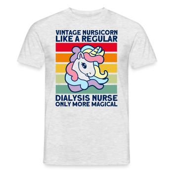 Dialyse Dialyse Schwester Krankenpflege Geschenk - Männer T-Shirt - Grau meliert - Vorne - AI Model Male 178 dark (178cm)