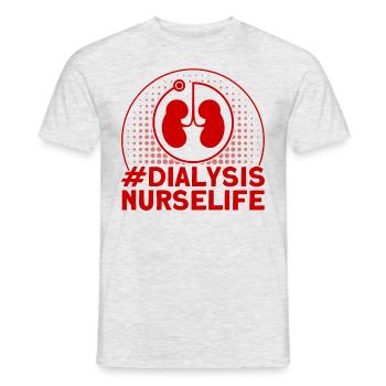 Dialyse Behandlung Dialyse Schwester Krankenschwes - Männer T-Shirt - Grau meliert - Vorne - AI Model Male 178 dark (178cm)