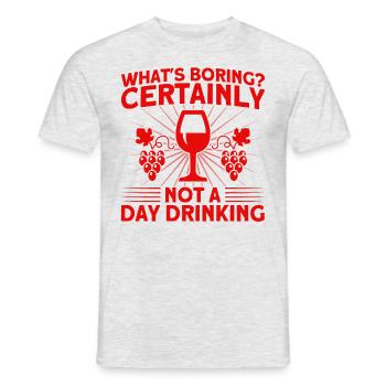 Tagestrinken Party Party Strand Geschenk - Männer T-Shirt - Grau meliert - Vorne - AI Model Male 178 dark (178cm)