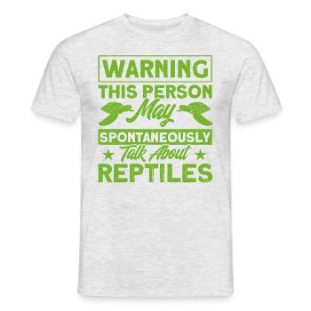 Reptile Reptile Lézards Cadeau - T-shirt homme - gris chiné - Devant - AI Model Male 178 dark (178cm)