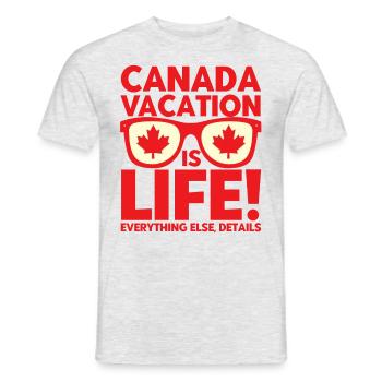 Cadeau des Fêtes de Racines canadiennes Canada - T-shirt homme - gris chiné - Devant - AI Model Male 178 dark (178cm)