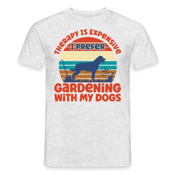 Chiens Hobby Jardinier Jardinier Cadeau de jardinage - T-shirt homme - gris chiné - Devant - AI Model Male 178 dark (178cm)