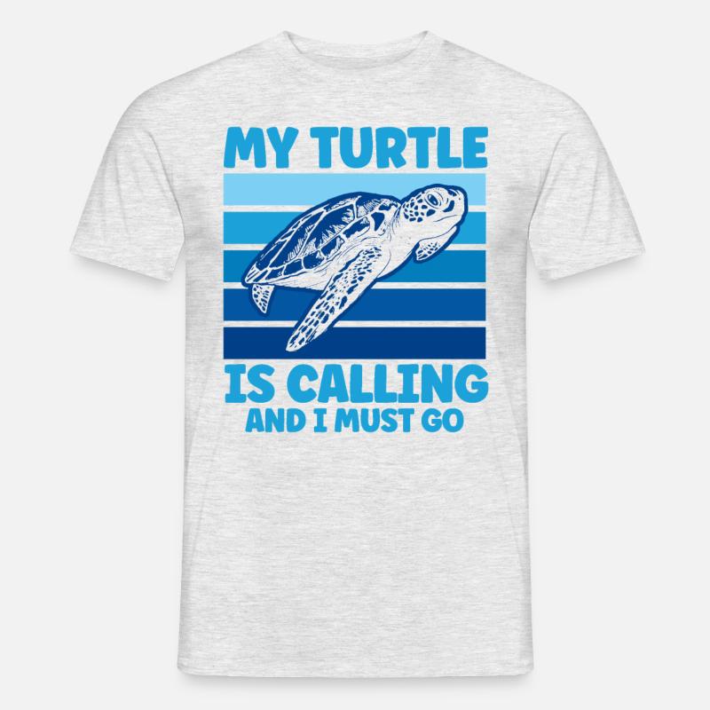 Turtle Keeping Sea Turtle Turtles - Men's T-Shirt - heather grey
