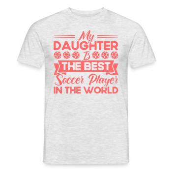 Fußball Mama Sportfan Fußball Geschenk - Männer T-Shirt - Grau meliert - Vorne - AI Model Male 178 dark (178cm)