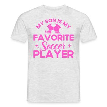 Soccer Mom Mom Son Gift - Men's T-Shirt - heather grey - Front - AI Model Male 178 dark (178cm)