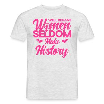 Women's Rights Feminist Empowerment Legislation - Men's T-Shirt - heather grey - Front - AI Model Male 178 dark (178cm)