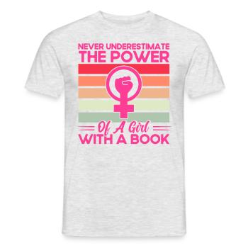 Droits des femmes Autonomisation féministe - T-shirt homme - gris chiné - Devant - AI Model Male 178 dark (178cm)