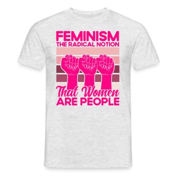 Empowerment of gender equality F - Men's T-Shirt - heather grey - Front - AI Model Male 178 dark (178cm)