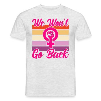 Gender equality Feminism Rec - Men's T-Shirt - heather grey - Front - AI Model Male 178 dark (178cm)