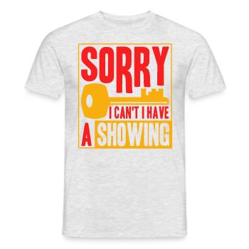 Agent immobilier Agent immobilier Cadeau - T-shirt homme - gris chiné - Devant - AI Model Male 178 dark (178cm)