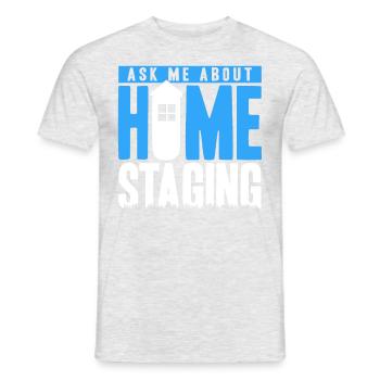 Interior Design House Presentation Interior Designer - Men's T-Shirt - heather grey - Front - AI Model Male 178 dark (178cm)