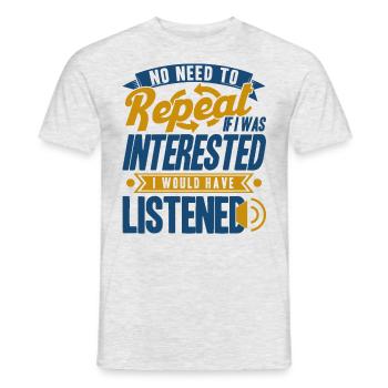 Black Humor Sarcasm Irony Gift - Men's T-Shirt - heather grey - Front - AI Model Male 178 dark (178cm)