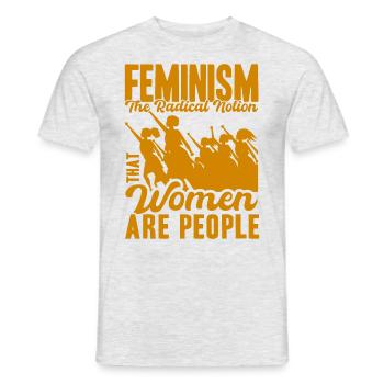 Empowerment of gender equality F - Men's T-Shirt - heather grey - Front - AI Model Male 178 dark (178cm)
