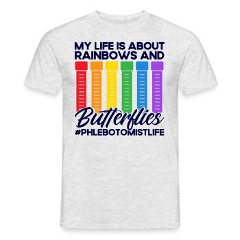 Blutabnahme Phlebotomist Phlebotomie Geschenk - Männer T-Shirt - Grau meliert - Vorne - AI Model Male 178 dark (178cm)