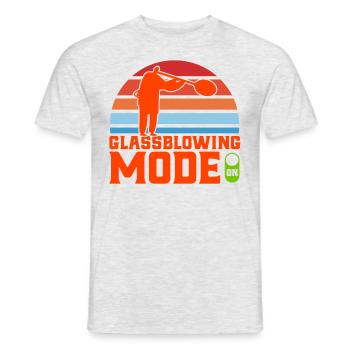 Glasarbeiter Glasblasen Glasbläserei Geschenk - Männer T-Shirt - Grau meliert - Vorne - AI Model Male 178 dark (178cm)