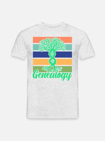 Stammbaum Genealogie Familiengeschichte Geschenk - Mænd T-shirt - grå meleret
