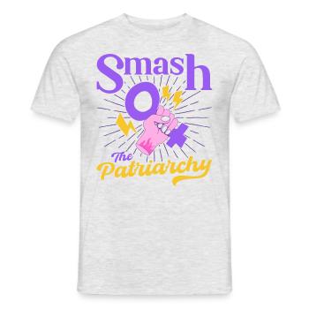 Feminist gender equality F - Men's T-Shirt - heather grey - Front - AI Model Male 178 dark (178cm)