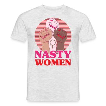 Autonomisation de l’égalité des sexes F - T-shirt homme - gris chiné - Devant - AI Model Male 178 dark (178cm)