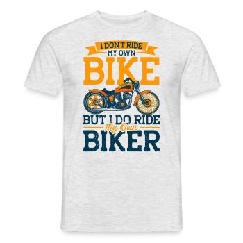 Motorcycle Rider Chopper Motorcycle Gift - Men's T-Shirt - heather grey - Front - AI Model Male 178 dark (178cm)