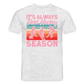 Field Hockey Indoor Field Hockey Field Hockey Players - Men's T-Shirt - heather grey - Front - AI Model Male 178 dark (178cm)
